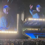 Melissa Claire Egan Instagram - What a legend! So much fun seeing @eltonjohn at Dodger Stadium, on his Farewell Yellow Brick Road final tour. He sounds incredible! At 75 years old. Although he didn’t sing it last night, “The One” was our wedding song🥰 We ❤️ U Elton John!