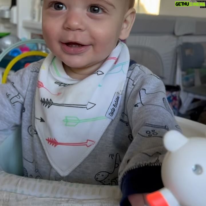 Melissa Claire Egan Instagram - Baby Jake!! How are you 9 months old today?! We love you so much!! And will be calling you Baby Jake til you’re 40. Also I’m sorry most of your stuff (minus this chair) says Caden #SecondChild