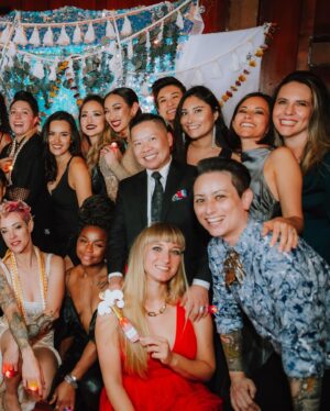 Melissa King Instagram - Happy pride month everyone! I came out nearly 20 years ago and I feel so blessed to have found a beautiful community of friends that have welcomed and loved every part of me. They are the ones I turn to when no one else understands, the ones that have laughed/cried/championed me through life — they go beyond friends, they are my family. I’m so proud of each of them for living their most authentic lives when it’s not always easy (or safe) for us to do so but we refuse to exist any other way. We belong to an incredible community of people that will embrace you with open arms should you allow them to see all of you. I’m wishing you all a beautiful and safe pride. Sending you love! 🩷❤️🧡💛💚🩵💙💜🤎🖤❤️‍🔥

Photo 1: obligatory queer bathroom selfie
Video 2: Lazy Susan with the fam
Photo 3: queer wedding
Photo 4: queer wedding
Photo 5: so proud and gay I’ve become a meme!
Photo 6: 💃🏻
Photo 7: 👑
Photo 8: 😎
Photo 9: 🖤
Photo 10: 🧛