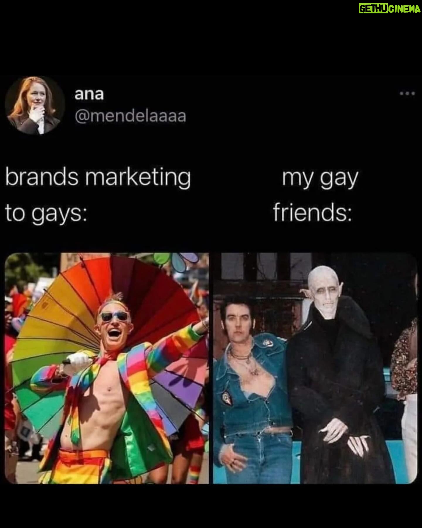 Melissa King - 7.8K Likes - Happy pride month everyone! I came out nearly 20 years ago and I feel so blessed to have found a beautiful community of friends that have welcomed and loved every part of me. They are the ones I turn to when no one else understands, the ones that have laughed/cried/championed me through life — they go beyond friends, they are my family. I’m so proud of each of them for living their most authentic lives when it’s not always easy (or safe) for us to do so but we refuse to exist any other way. We belong to an incredible community of people that will embrace you with open arms should you allow them to see all of you. I’m wishing you all a beautiful and safe pride. Sending you love! 🩷❤️🧡💛💚🩵💙💜🤎🖤❤️🔥
Photo 1: obligatory queer bathroom selfie
Video 2: Lazy Susan with the fam
Photo 3: queer wedding
Photo 4: queer wedding
Photo 5: so proud and gay I’ve become a meme!
Photo 6: 💃🏻
Photo 7: 👑
Photo 8: 😎
Photo 9: 🖤
Photo 10: 🧛