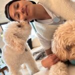 Melissa King Instagram - Accidentally matching the dogs. Again. It is what it is.🫢🐑 🎶: @alinabaraz - To Me Audio of lyrics: I’m not asking for too much… So here's to Good people, good nights Good highs, good health Some tears, some stress But I count my blessings Here's to Good music…