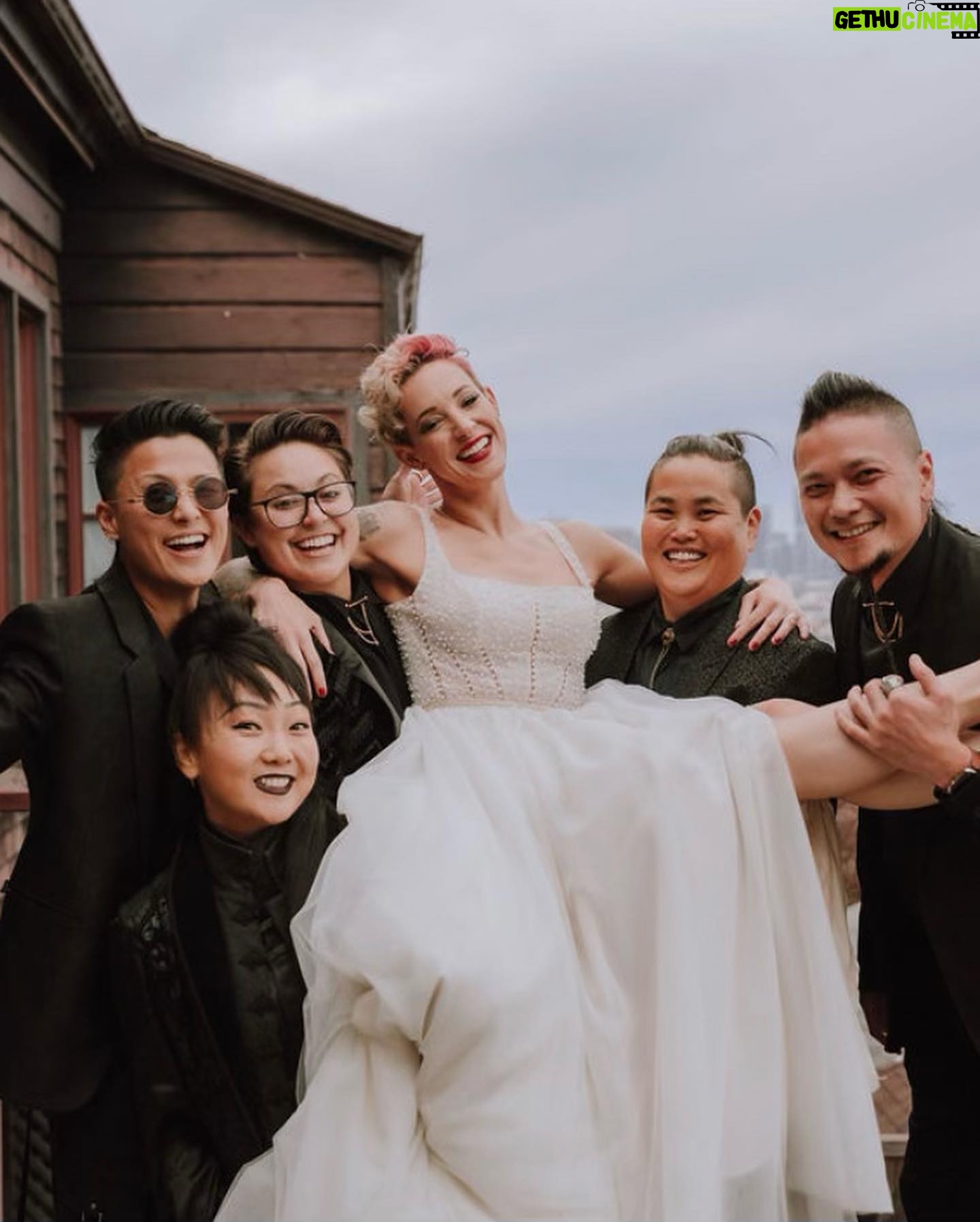Melissa King - 14.4K Likes - 1. My wedding date got drunk 🍼, she’s lucky she’s cute 👶🏻
2. My dancing with the stars audition.
3. I ❤️queer weddings.
4. Party tricks 🍾🗡️
5-6. Fam 🖤