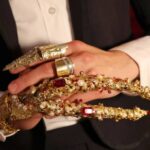 Melissa King Instagram - Happy Met Monday. 2022 throwback to a memorable night! designer / @thombrowne stylist / @adamballheim hair / @danawillcutyou custom Chinese empress nail guards / @chrishabana stacking diamond rings / @denakemp finger cuff / @lilianshalom earrings / @emigrannis pendant & earrings / @jenmeyerjewelry photography / @ashleybatz
