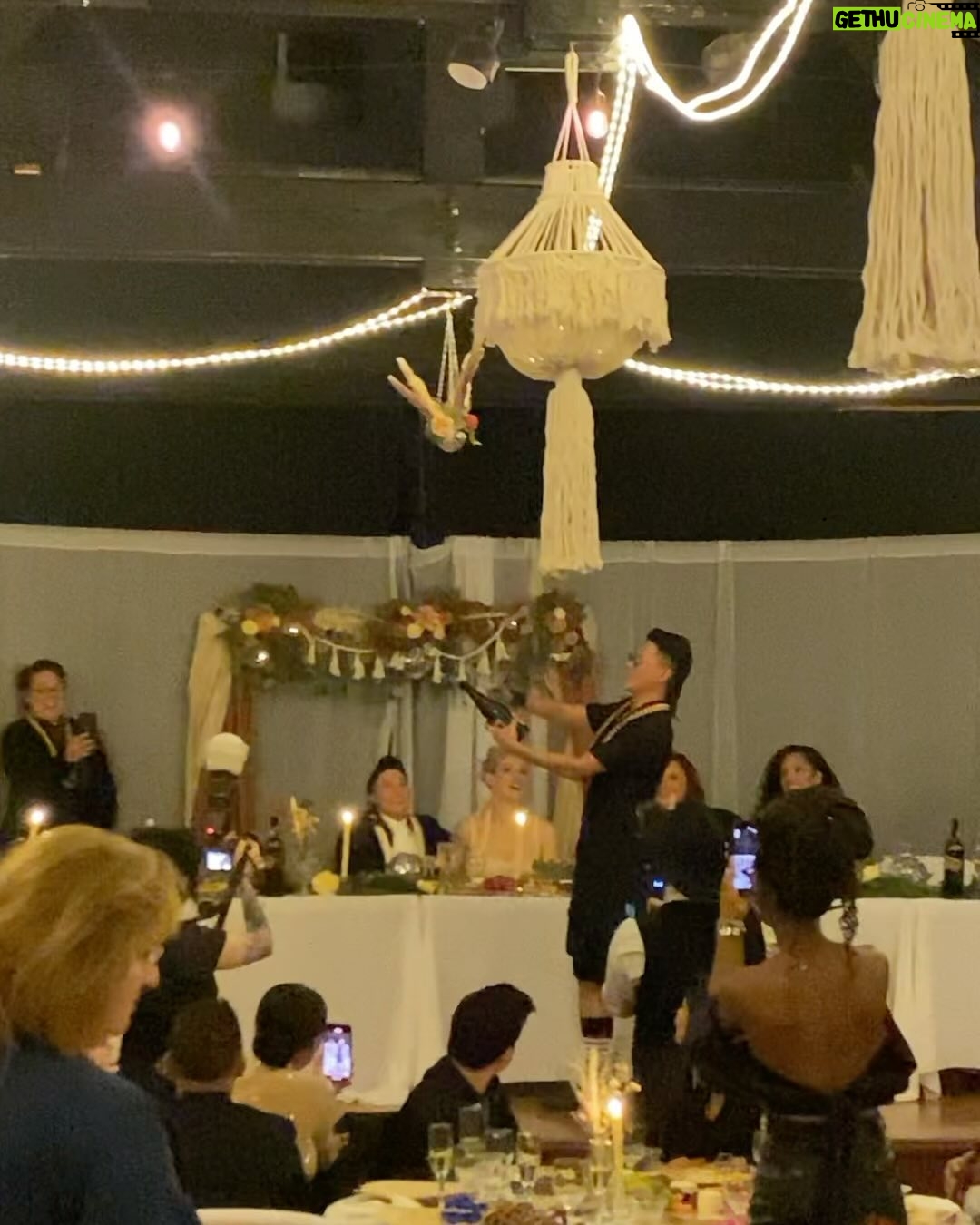 Melissa King - 14.4K Likes - 1. My wedding date got drunk 🍼, she’s lucky she’s cute 👶🏻
2. My dancing with the stars audition.
3. I ❤️queer weddings.
4. Party tricks 🍾🗡️
5-6. Fam 🖤