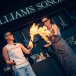 Melissa King Instagram - When I trust my friends to turn up my flambéed Peking duck demo a few notches! 🔥❄️ Full unapologetic queer rebellion at @bottlerocknapa with @thebeachesband 🤘🏽 Ice Queen @frankiefictitious ❄️👑 Fire Queen @starya_ 🔥👑