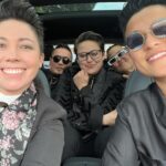 Melissa King Instagram - 1. My wedding date got drunk 🍼, she’s lucky she’s cute 👶🏻 2. My dancing with the stars audition. 3. I ❤️queer weddings. 4. Party tricks 🍾🗡️ 5-6. Fam 🖤
