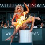 Melissa King Instagram - The girl on fire. 🔥💋 Unhinged with @thebeachesband at @bottlerocknapa. Nothing makes me happier than sharing energy between talented friends to create something special. My culinary set was inspired by the Beaches music and their rockstar down-for-anything energy, as well as my amazing friends @frankiefictitious and @starya_ who who brought the fire and flare to bring this to life. This is just a peek at the culinary chaos that happened in 30 mins, more to share. Thank you to @bottlerocknapa @williamssonoma for trusting me and @kimkaechele and team for the support!