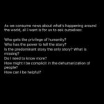 Melissa O’Neil Instagram – Thank you to @denasimmons for letting me share her post here.

Please swipe for her points of inquiry that I think are especially important and useful at this time.