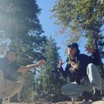 Melissa O’Neil Instagram – Colin and I were cruising through this special area in the San Bernadino National Forest and came across this circle that had a little mound of dirt with pine needles covering it like a seat. Looked like a good spot to tend a fire or, as we discovered, to watch the sun begin its descent. We sat there for a little while listening to the riiiccchh silence. So many special treasures within this semi-secret forest entry. 

Love sharing these special moments with my Bro. 

We went back the next morning with Tater. 

✨🌲🌳🦅✨

Tonight is our season finale of The Rookie!! I’m going to try and dig up some content for you guys. Still resurfacing from a super full week with my family being in town. 

Hope you’re doing well.🏵