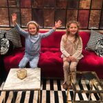 Melissa Ordway Instagram - The cutest ‘Society’ customers in Genoa City 💗 What would your order be? Thankful to be a part of the @youngandrestlesscbs family who are so sweet to my girls ❤️❤️❤️ #bts #set #setvisit