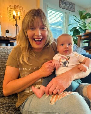 Melissa Peterman Instagram - Today Denali met his Aunt Melissa. I will love him the loudest and forever. He is so beautiful, so loved and won the parent lottery with Derek and Lisa. I remember the first day I met Derek at the table read for Baby Daddy, so sweet, talented and funny. 100 episodes of fun, 12 years of friendship, watching him find the love of his life in Lisa, who is a phenomenal human, getting to officiate their wedding and today meeting their son filled my heart with joy..... I might have cried a tiny bit. Forever Family. I love you @derektheler and @lsummerscales #yesimadethatonesie ❤️