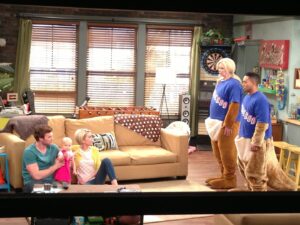 Melissa Peterman Instagram - Throwback Thursday to that time @tahj_mowry and I almost became New York Rangers Mascots.  #babydaddy #rangerroos #tbt #tbthursday ❤️