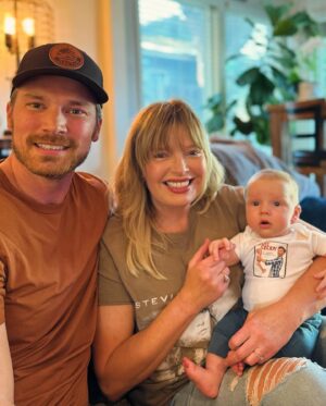 Melissa Peterman Instagram - Today Denali met his Aunt Melissa. I will love him the loudest and forever. He is so beautiful, so loved and won the parent lottery with Derek and Lisa. I remember the first day I met Derek at the table read for Baby Daddy, so sweet, talented and funny. 100 episodes of fun, 12 years of friendship, watching him find the love of his life in Lisa, who is a phenomenal human, getting to officiate their wedding and today meeting their son filled my heart with joy..... I might have cried a tiny bit. Forever Family. I love you @derektheler and @lsummerscales #yesimadethatonesie ❤️