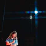 Melissa Villaseñor Instagram – Sweet pic on stage at @thecomedystore 
By @vancorona