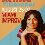 Melissa Villaseñor Instagram – Miami! See you this weekend! I’m bringing art and merch too!! ☀️ and my funny pal @alexalexlovelove to feature!!! 
Poster by @mclaughlin5121