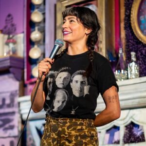 Melissa Villaseñor Instagram - San Diego you rocked!! Portland you’re next!! September 28-30! 
@micdropcomedysandiego thank u for having me
Photos by @shaunbakersaidit