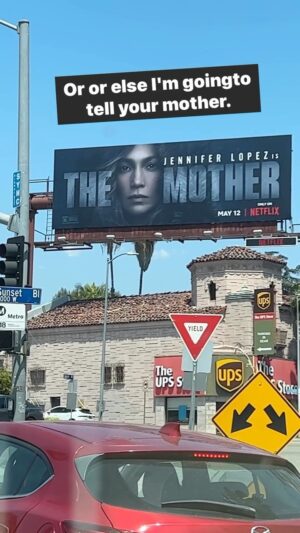Melissa Villaseñor Instagram - Happy mothers day from jlo billboard “mother”
