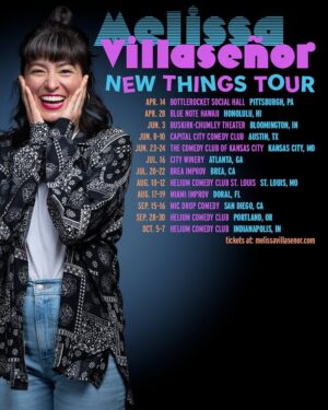 Melissa Villaseñor Instagram - Upcoming shows! I joke it up about my life after the dream.