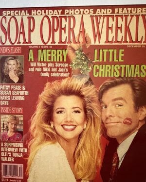Melody Thomas Scott Instagram - #motivationmonday One of my favorite photos, from 1992! It is Peter’s favorite, also! ‘Tis the season...Always nice to look back on the glory days...Happy 30th, Mr. Bergman! Love you so much💜 #soapoperaweekly @wingheart5