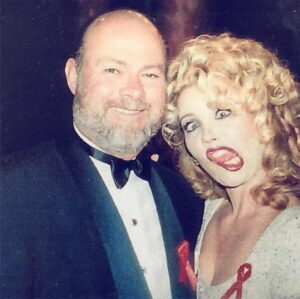 Melody Thomas Scott Instagram - #wednesdayfun  Edward and me at a past Emmys. A moment of fun in the sea of competition! Oh, that hair! Gotta be the 1980's...#wednesdaymotivation #wednesdayvibes #wednesdaymood #wednesdayfeels #goofy #goofymoments #donnakaran