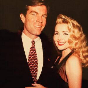 Melody Thomas Scott Instagram - ThrowbackThursday  #peterbergman and me at a YR anniversary party, I'm guessing 1993! What great times! Love him AND Jack!!💜💜💜 #youngandrestless #theyoungandtherestless #yandrestlesscbs #cbs #cbsdaytime