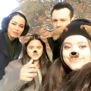 Melonie Díaz Instagram - Lol. Searching for dog ears. @cw_charmed