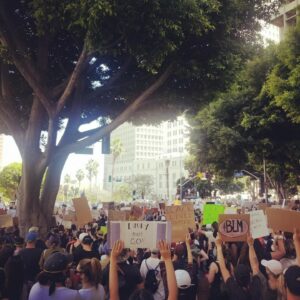 Melonie Díaz Instagram - Today I found inspiration and hope in the amount of people marching for justice in Los Angeles. All colors, ages and genders supporting. #blacklivesmatter