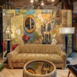 Melora Hardin Instagram – I love how my “422 Main Yellow” wallpaper brings life to the loft space at @lepetitdep To see more of my wallpaper and fine art collages visit my website via the link in my bio and check out and follow @storyboardsbymelorahardin