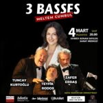 Meltem Cumbul Instagram - 3 Basses&Meltem Cumbul beraberliği ilk kez 4 Mart akşamı İzmir’de. İzmir, İstanbul ve Samsun Opera Solistleri Teyfik Rodos, Zafer Erdaş ve Tuncay Kurtoğlu'ndan oluşan 3 BasSes grubu , Meltem Cumbul ile birlikte Opera aryalarından müzikallere , tangolardan türkülere uzanan seçkin bir repertuvarı seslendirecekler. Sanatçılara;Kaya Demircan Orkestrası eşlik edecek. Dünya Emekçi Kadınlar gününe ithafen; Psikal İzmir Sahne organizasyonuyla, Ahmed Adnan Saygun Sanat Merkezi’nde gerçekleşecek olan konser; 4 Mart 2024 Saat 20.00 de 🎸🎻🎼🎹🎤🎺🎷💃🕺🎭 SOLD OUT / TEŞEKKÜR EDERİM İZMİR