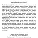 Meltem Cumbul Instagram - #sinemacılardançağrı 🎬 Aktif imza linki bio’da.