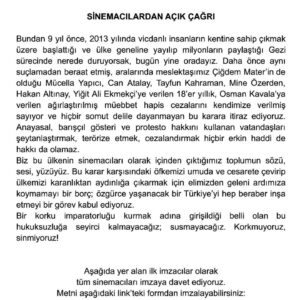 Meltem Cumbul Instagram - #sinemacılardançağrı 🎬 Aktif imza linki bio’da.