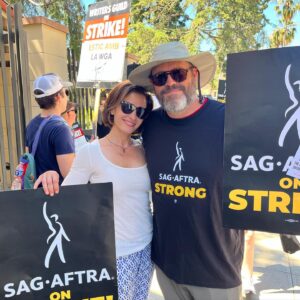 Mercedes Mason Instagram - UNION STRONG!!! We ain’t going. Come at us!!! 💪🏽💪🏽💪🏽

 #sagaftra #unionstrong #suckitamptp #greedyf*cks