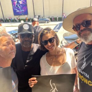 Mercedes Mason Instagram - UNION STRONG!!! We ain’t going. Come at us!!! 💪🏽💪🏽💪🏽

 #sagaftra #unionstrong #suckitamptp #greedyf*cks