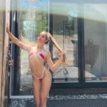Mercedes Valentine Instagram – One of my fav parts about summer, outside showers 🚿 what’s yours? 🩵