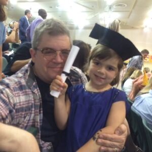 Meredith Salenger Instagram - Happiest Father’s Day to my beautiful husband @pattonoswalt for being the most loving Dad I’ve ever seen. She is the cutest kid on Earth and you instilled the best qualities in her.  Watching the two of you together is the most fun and heartwarming. I love how you love her. I love how you scroll through old pictures of her and show them to me all the time. It’s the greatest. She’s the greatest and you’re the greatest and I love you endlessly.