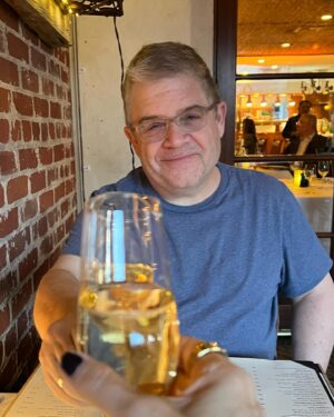 Meredith Salenger Instagram - Happiest birthday, sweet @pattonoswalt 💖
Adventuring through life with you is the greatest gift on earth. I love you with all my heart forever, and always, and to many many many more adventures to come. You truly are the most wonderful man I’ve ever known. Thoughtful and kind and generous and loving and fun and supportive and clever and witty and inspiring and so talented. You endlessly keep me in awe. 

(and a bonus happy birthday to your birthday twin, our dearest @phil.rosenthal🩵)
