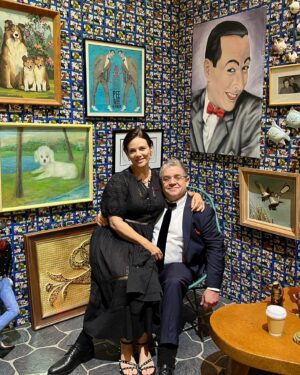 Meredith Salenger Instagram - Happiest birthday, sweet @pattonoswalt 💖
Adventuring through life with you is the greatest gift on earth. I love you with all my heart forever, and always, and to many many many more adventures to come. You truly are the most wonderful man I’ve ever known. Thoughtful and kind and generous and loving and fun and supportive and clever and witty and inspiring and so talented. You endlessly keep me in awe. 

(and a bonus happy birthday to your birthday twin, our dearest @phil.rosenthal🩵)