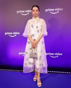 Merenla Imsong Instagram - Dressed in this gorgeous number from @lovebirds.studio while being surrounded by the best people for #PrimeVideoPresents. Kisses to my fairygodmothers @longchenhl @longkumer.x @polome_b 
Dress & earrings - @lovebirds.studio 
Styled by - @longchenhl 
MUA - @themakeupwaley 
Hair - @hairstyler_artist
Emotional support human - @tillotamashome