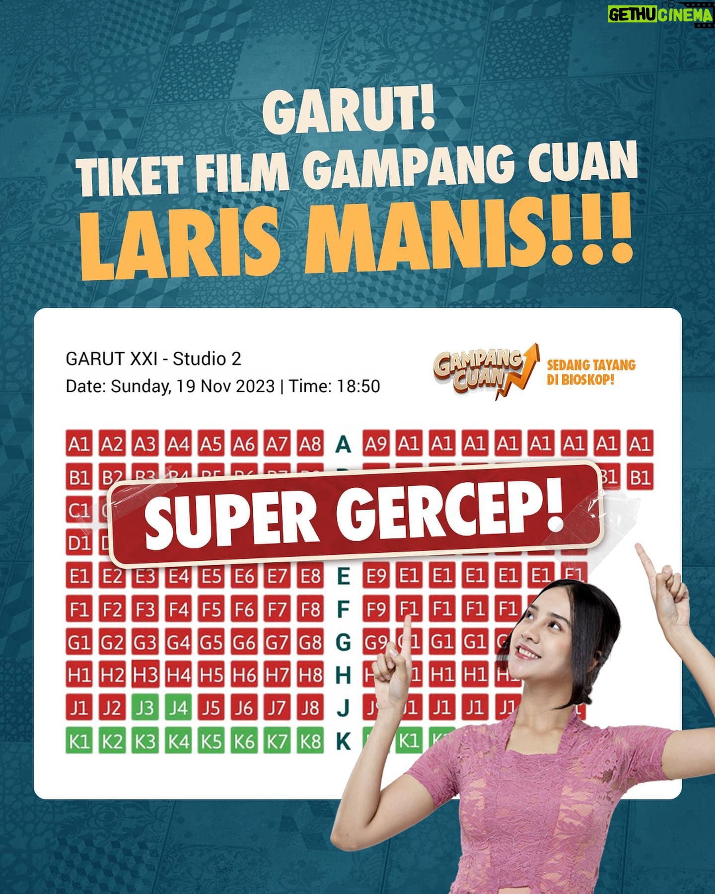 Meriam Bellina Instagram - JAWA BARAT i love u FULL!! Barudaks Pengabdi Sultan masih menuhin bioskop nih. Ketawa udah, nangis udah, pasti juga udah CUAN dong.🤑 Film Gampang Cuan SUDAH TAYANG di Bioskop! #GampangCuanFilm