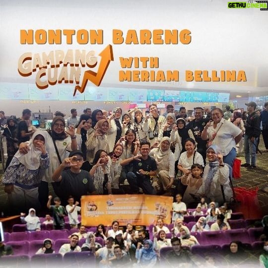 Meriam Bellina Instagram - Yeayyy, nonton bareng " Gampang Cuan " with Meriam Bellina Sahabat MD yuk ikutin keseruan nya, vlog full nya ada di YouTube nanti yaaπππ Sekali kali minde nonton film yaa, bosen ngonten Mulu Hahahahahaha Salam sehat dan salam Cuan Cuan , Cuan ,Cuan #gampangcuan #nobargampangcuan #film