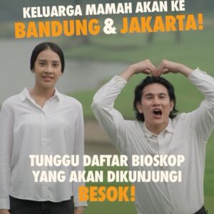 Meriam Bellina Instagram - Keluarga Mamah mau jalan-jalan nih, mau ikut gak? 🏃🏽🏃🏽‍♀️🏃🏼‍♂️

Hei warga Jakarta & Bandung! Siap-siap sambut keluarga mamah BESOK di kota kamu, ya. Dipantengin terus biar ga kelewatan yah, atau gak nanti dimarahin Teteh Iqis.

Film Gampang Cuan Tayang BESOK!

#GampangCuanFilm