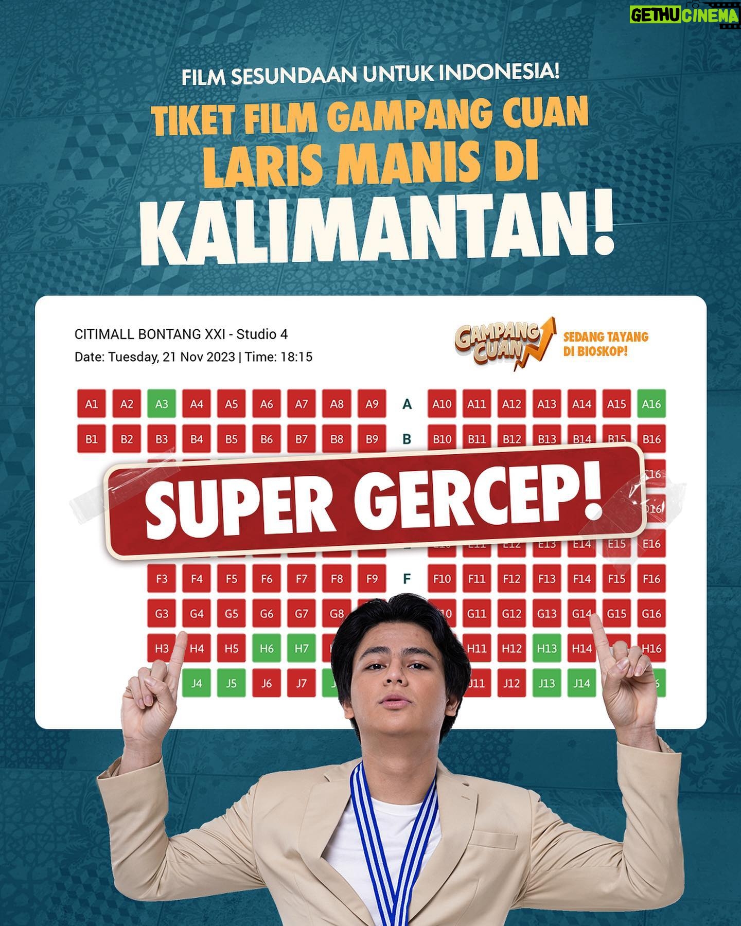 Meriam Bellina Instagram - Alhamdulillah, dagangan Mamah LARIS MANIS!! Terima kasih untuk teman-teman pencari cuan yang masih semangat menuhin bioskop sampai hari ini! Semoga cuannya bisa buat bayar hutang dan nebus tagihan dokter otak buat Aji biar gak ngelindur terus. 🫢 Film Gampang Cuan SUDAH TAYANG di Bioskop! #GampangCuanFilm