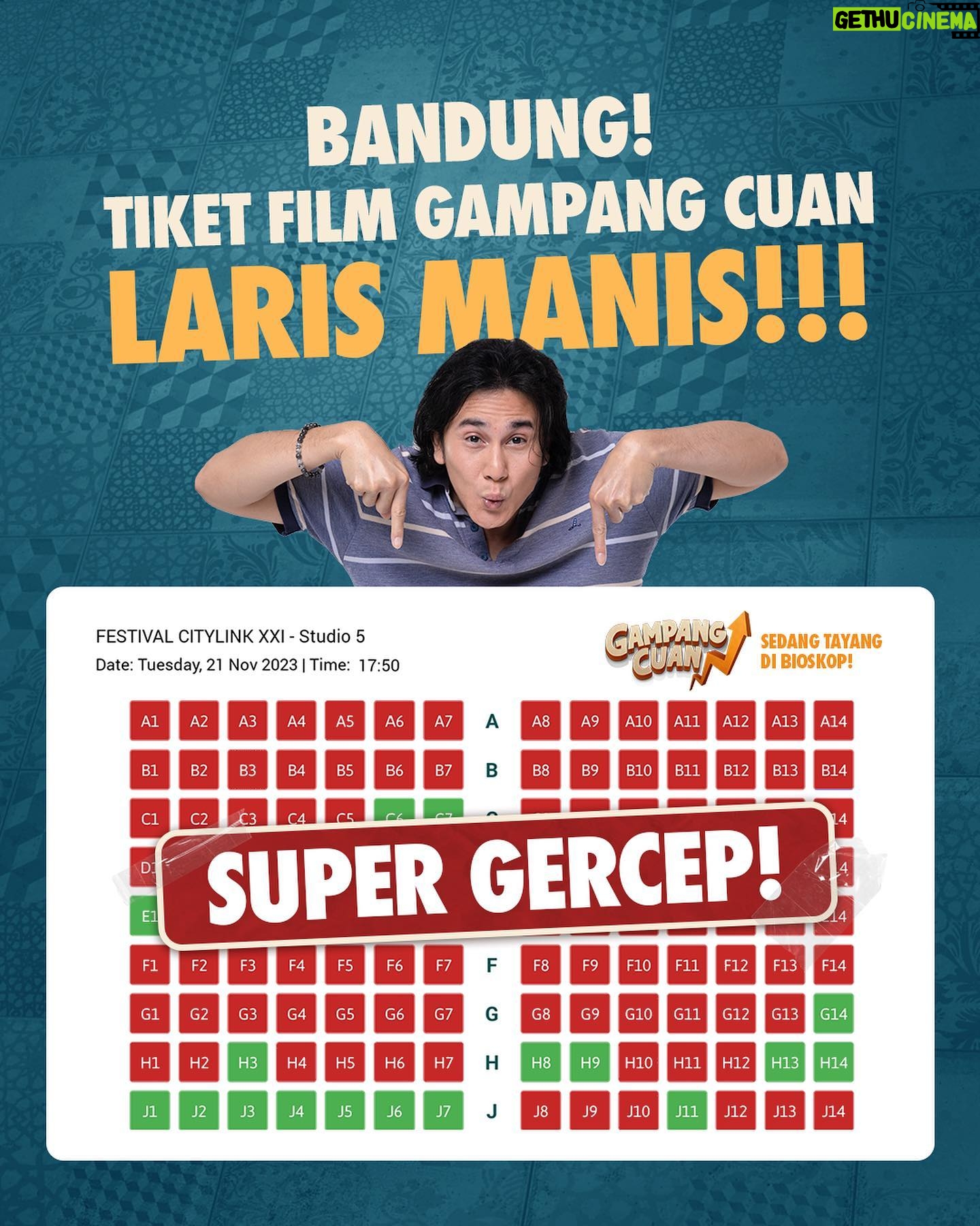 Meriam Bellina Instagram - Alhamdulillah, dagangan Mamah LARIS MANIS!! Terima kasih untuk teman-teman pencari cuan yang masih semangat menuhin bioskop sampai hari ini! Semoga cuannya bisa buat bayar hutang dan nebus tagihan dokter otak buat Aji biar gak ngelindur terus. 🫢 Film Gampang Cuan SUDAH TAYANG di Bioskop! #GampangCuanFilm