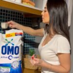 Merve Sevi Instagram - Omo Active Oxygen, Omo’nun leke çıkarmada en güçlüsü, en zorlu lekeleri ilk yıkamada çıkarıyor ve beyazlar parlaklığını koruyor.! 🤍 @hepsiburada @omoturkiye #işbirliği #omoactiveoxygen