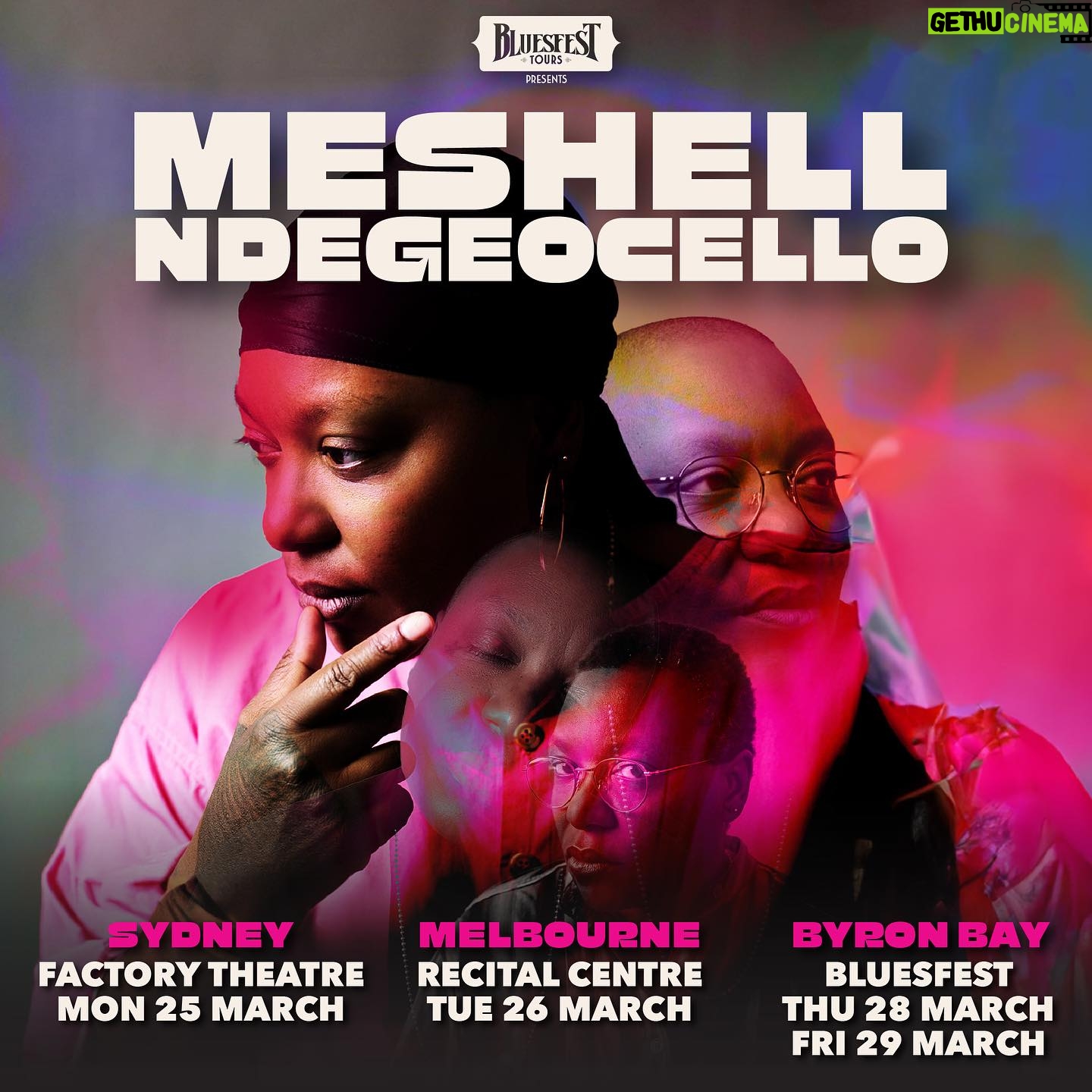 Meshell Ndegeocello - 1.6K Likes - Heading to Australia in the new year!
Tickets on sale now.