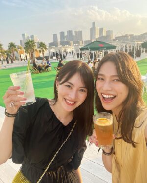Mew Azama Instagram - 🍹🥂🍻🍾🍸

キラナガーデン豊洲で開催された
「DIAGEO WORLD CLASS 2023 JAPAN FINAL」へ
　

この素晴らしいロケーションの中、美味しいテキーラやウイスキーをいただき最高のひとときでした💜

外で飲むお酒って本当に美味しいですよね😍
　
　
#Worldclassjapan2023
#お酒は二十歳になってから
#pr