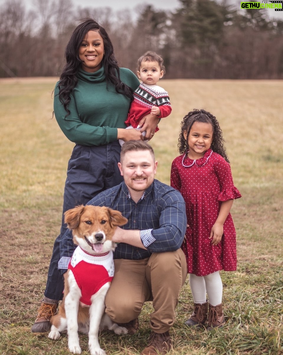 Mia Farrow - 2.6K Likes - My daughter Quincy and her beautiful family - Ethan, Coretta, baby Sawyer, and Arlo the pup. Quincy & Ethan are successful in their respective professions- both are loving and wise and generous, fun and kind. The children are magic! I must be the luckiest person on Earth. Merry Christmas and Happy Holidays from us to you. ♥️♥️♥️♥️💯. #gratitude @quincymaureen