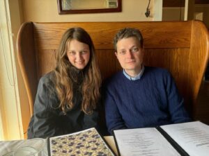 Mia Farrow Instagram - Dinner at Oliva-.my favorite restaurant,  with my son Fletcher and grandchild Maureen.  A treat!!