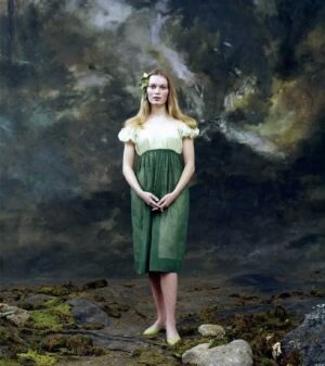 Mia Farrow Instagram - Long ago Hollywood publicity photo of this Irish girl ( me)  Lá Fhéile Pádraig sona duit! ☘️