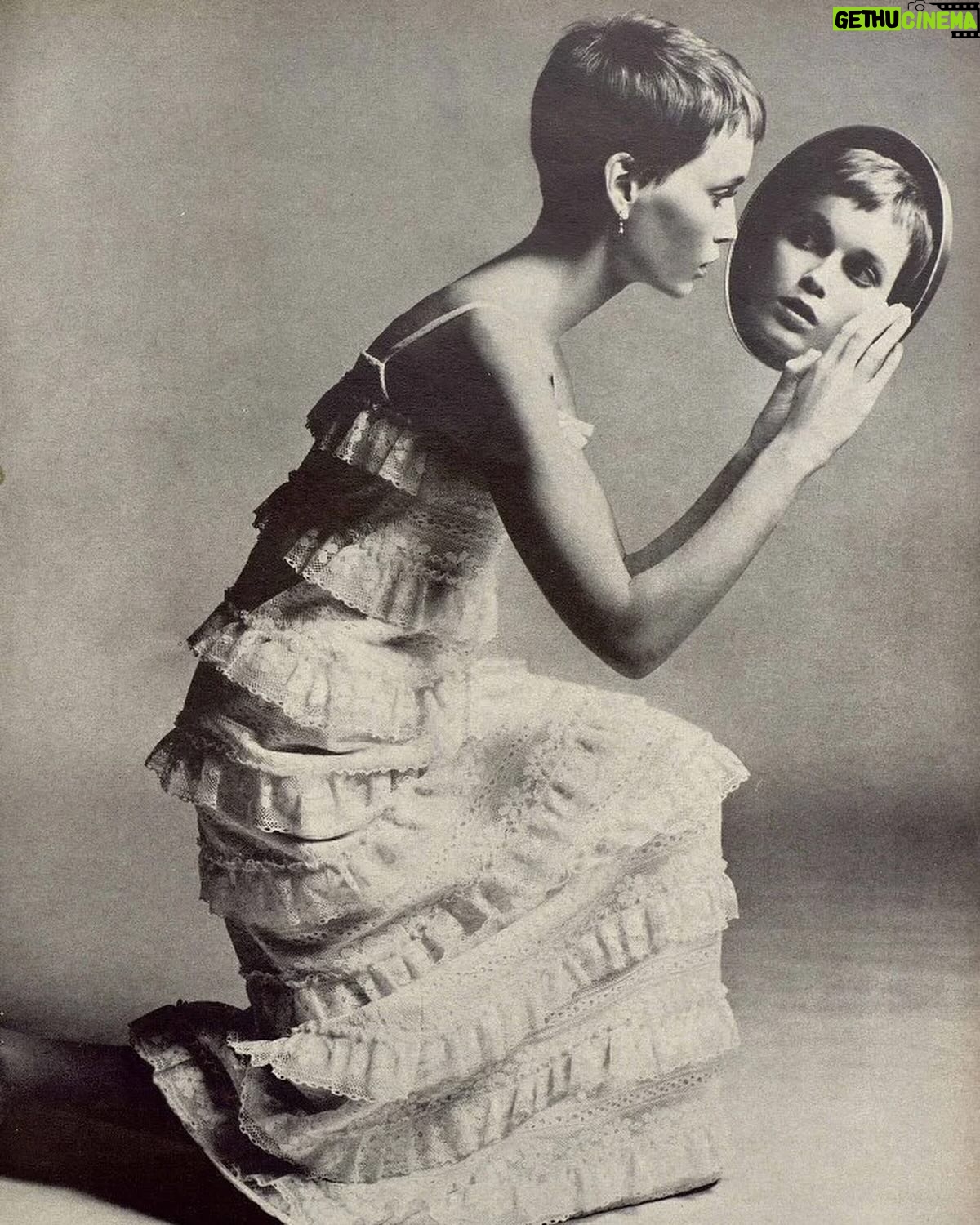 Mia Farrow - 4.5K Likes - #TBT. The great Richard Avedon took these for Vogue